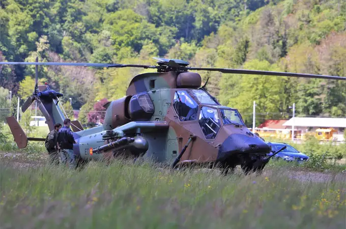 Un helicóptero “Tigre” español sufre un accidente en unas maniobras en Eslovenia