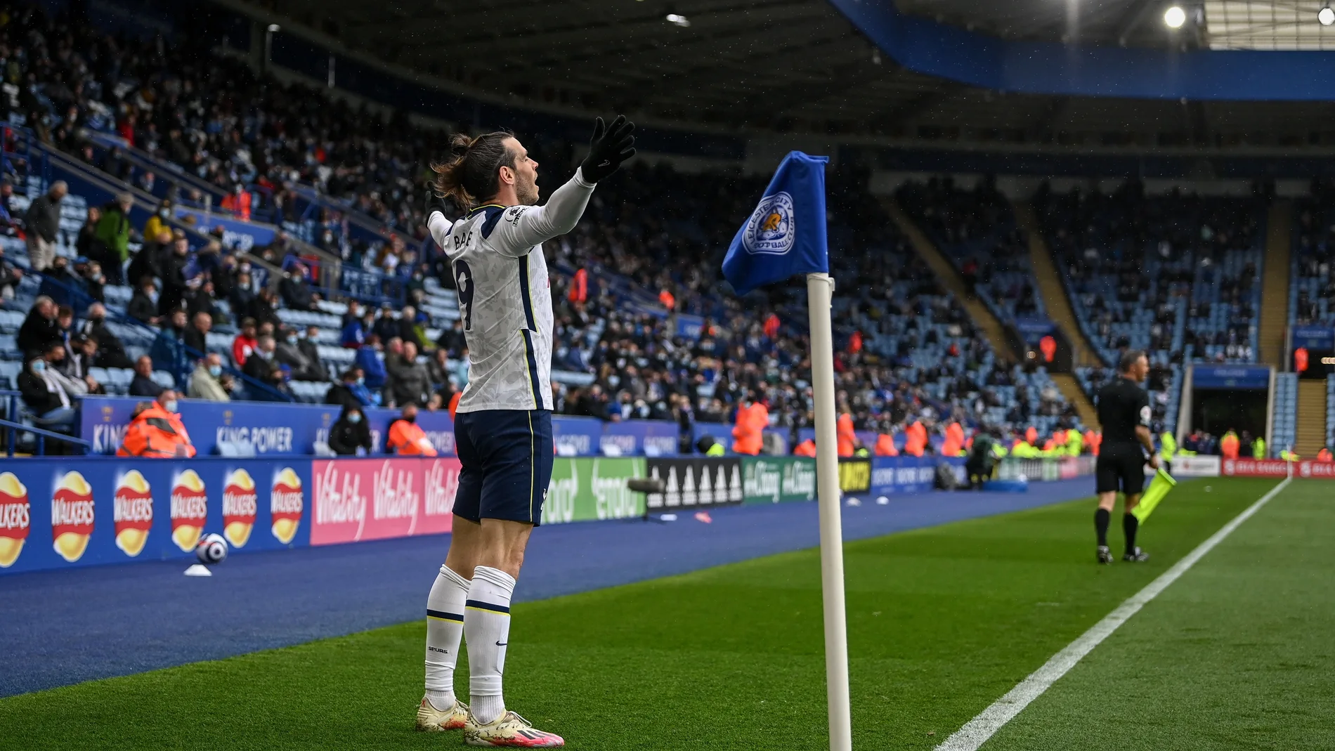 Gareth Bale celebra uno de los goles que marcó con el Tottenham
