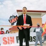 Soria Ya! inaugura la nueva cárcel de Soria con un acto simbólico reivindicativo.