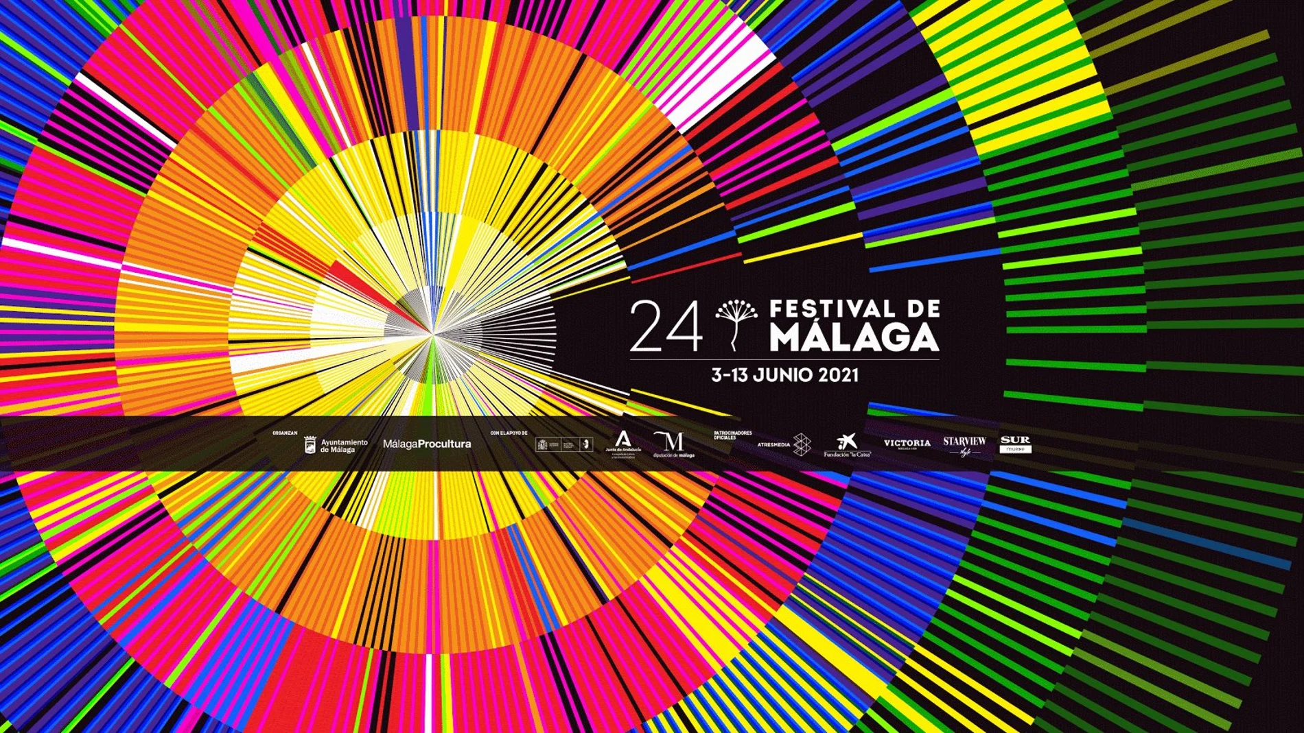 Cartel de la 24.ª Edición del Festival de Málaga, que inaugurará "El cover" de Secun de la Rosa