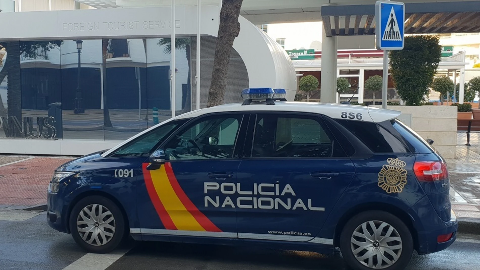 Imagen de un vehículo de la Policía Nacional en Málaga