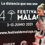 MADRID, 25/05/2021.- La actriz Juana Acosta posa durante el photocall de presentación en Madrid de la próxima edición del 24 Festival de Málaga, este martes en el Círculo de Bellas Artes. EFE/ Juanjo Martín