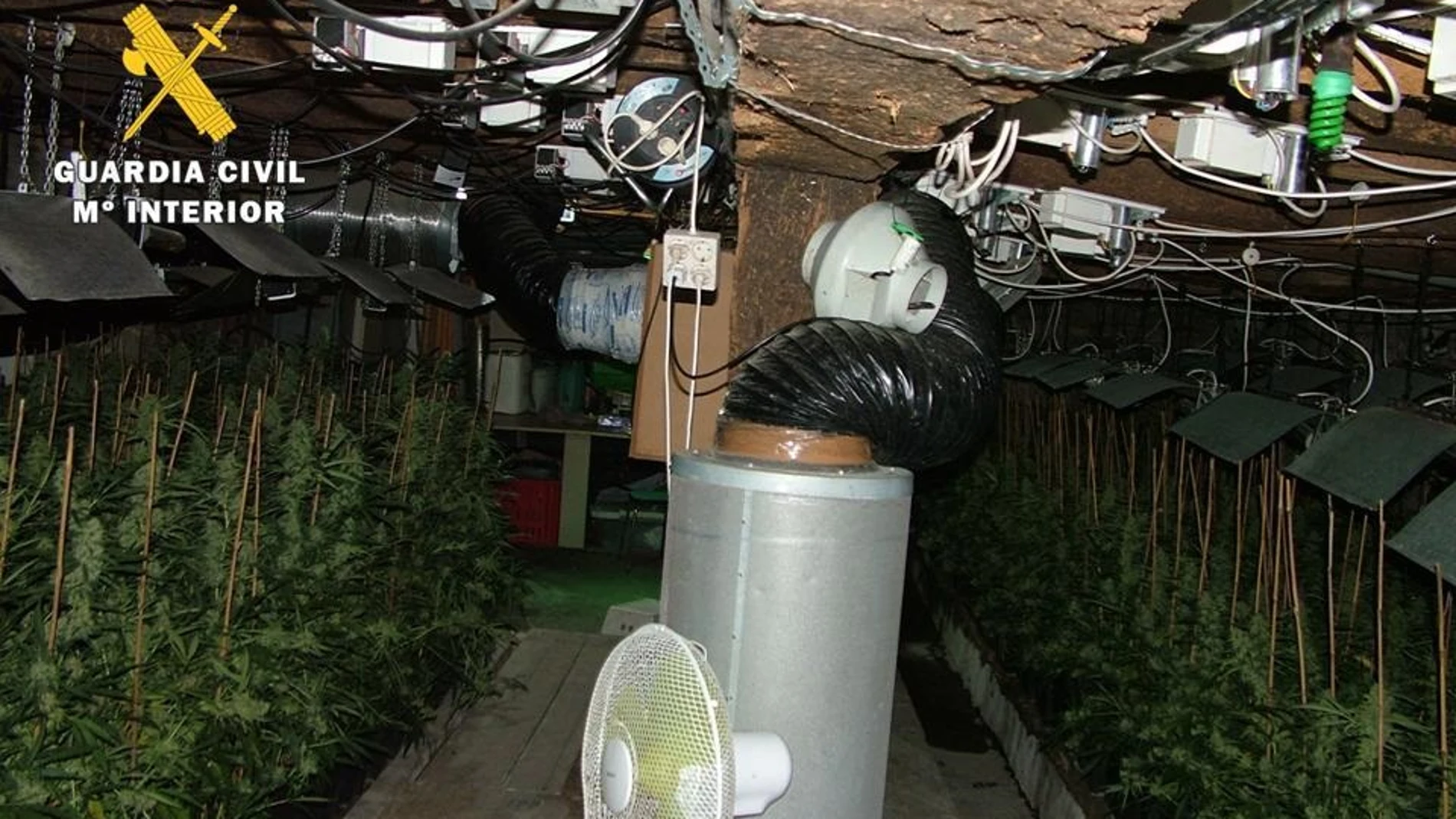Imagen de la instalación indoor desmantelada en la cabaña de Las MerindadesGUARDIA CIVIL25/05/2021