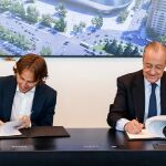 Modric y Florentino Pérez firman la renovación de contrato del futbolista croata