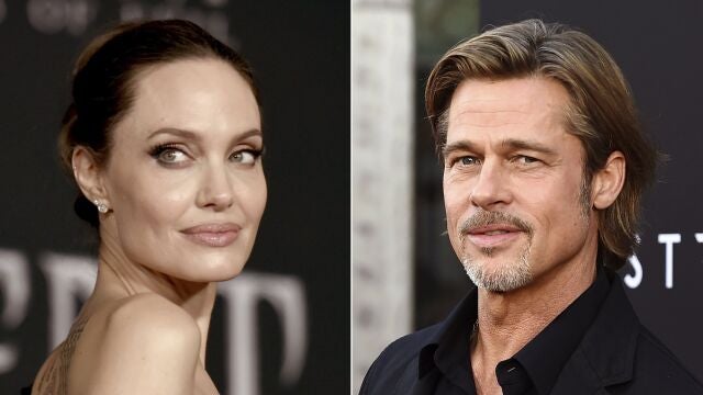Fotomontaje de Angelina Jolie y Brad Pitt. (AP Photo/File)