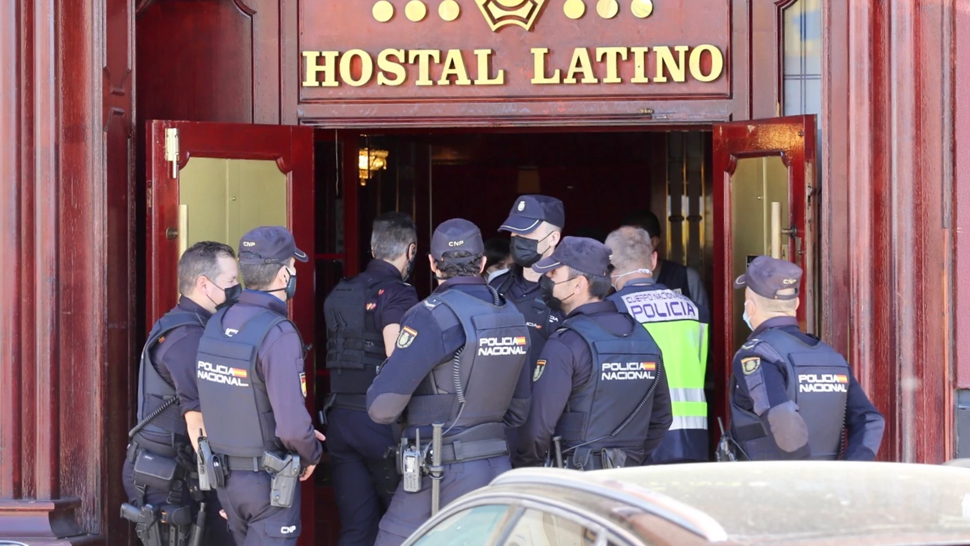 Registro policial en el Club Latino de Valladolid