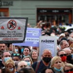 Imagen de archivo de una manifestación en Eslovenia