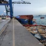 Vuelca buque 'Nazmiye Ana' en el Puerto de CastellóSALVAMENTO MARÍTIMO28/05/2021