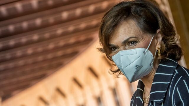 La vicepresidenta primera del Gobierno, Carmen Calvo