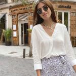 Mery Turiel con falda pantalón de Lefties/ Instagram @meryturiel