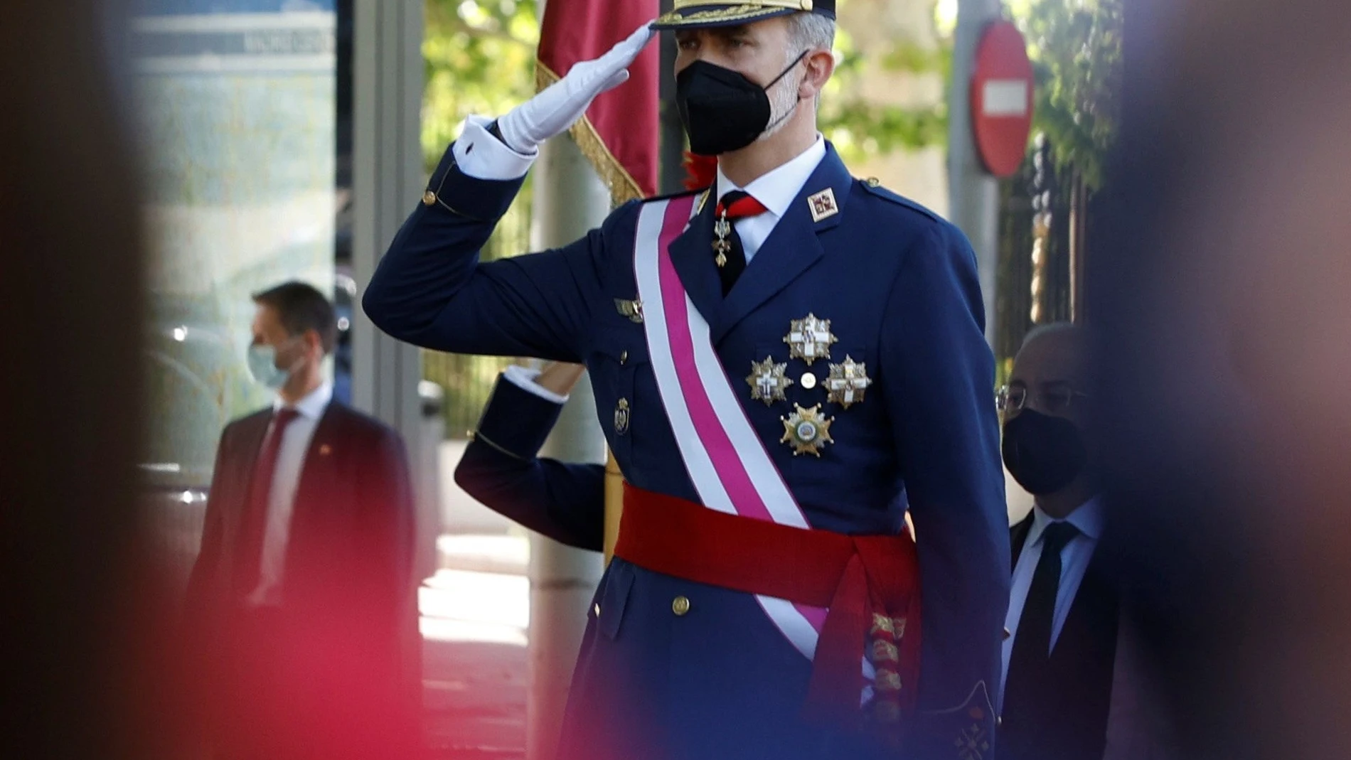 Felipe VI, con uniforme del Ejército del Aire, presidió ayer los actos del Día de las Fuerzas Armadas en Madrid