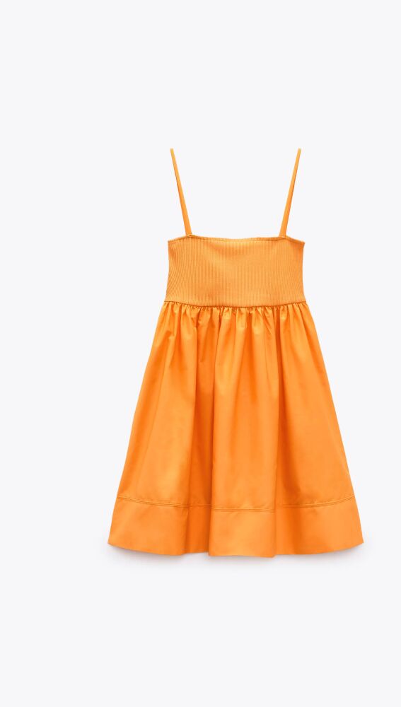 Zara vestido online naranja