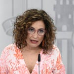 La ministra Portavoz, María Jesús Montero, comparece en rueda de prensa posterior al Consejo de Ministros en Moncloa