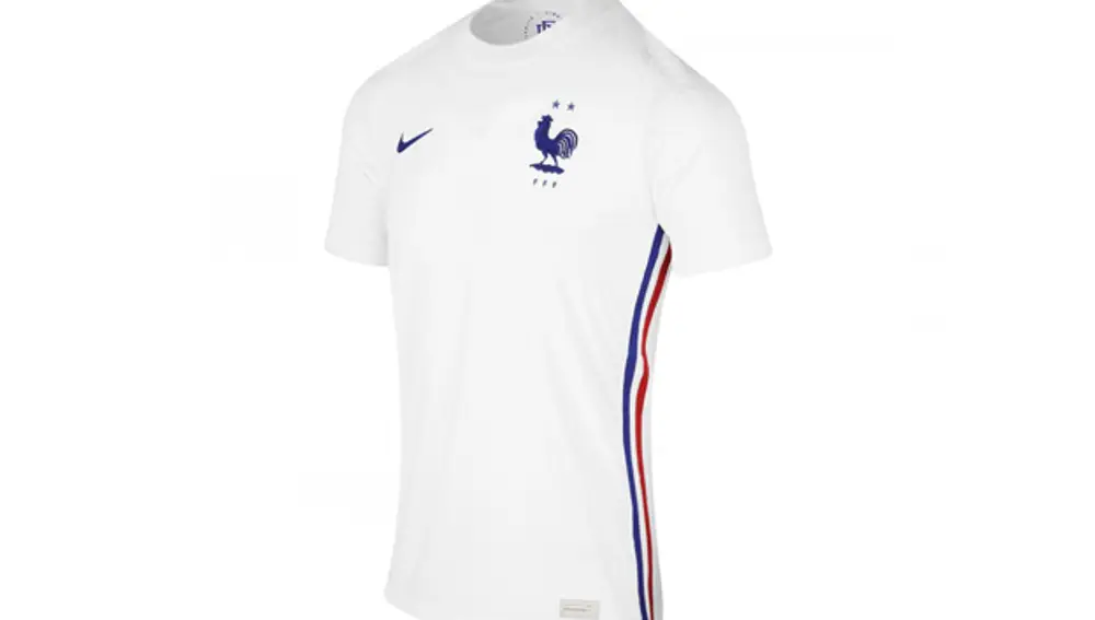 Segunda camiseta de Francia para la Eurocopa 2020.