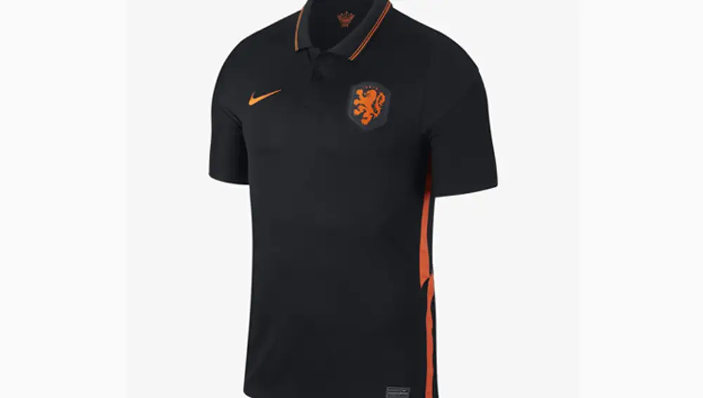 Segunda camiseta de Países Bajos para la Eurocopa 2020.