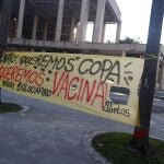 Protestas en las afueras del estadio de Maracaná en contra de la Copa América