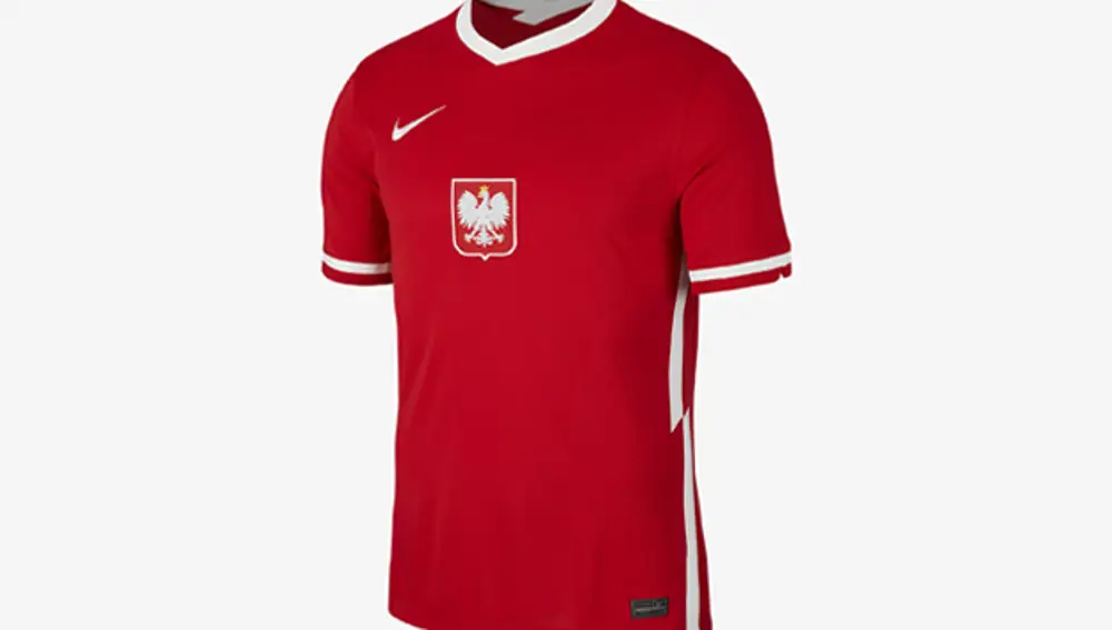 Segunda camiseta de Polonia para la Eurocopa 2020.