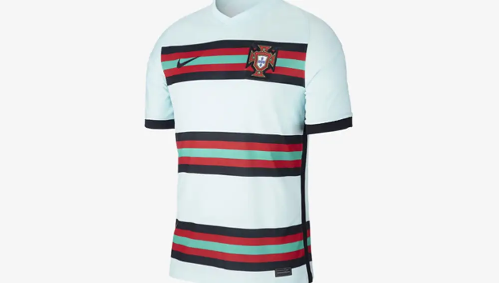 Segunda camiseta de Portugal para la Eurocopa 2020.
