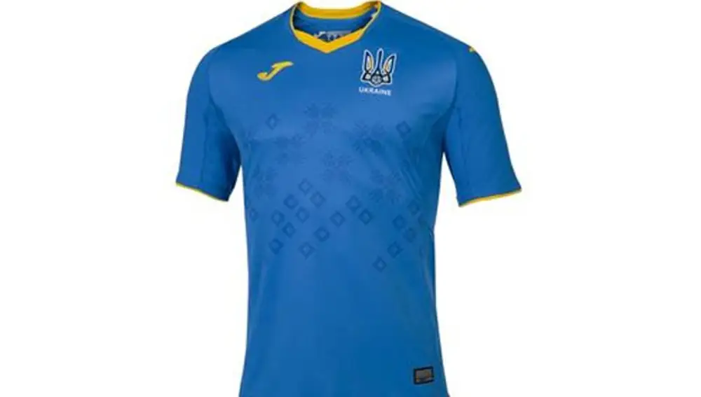 Segunda camiseta de Ucrania para la Eurocopa 2020.