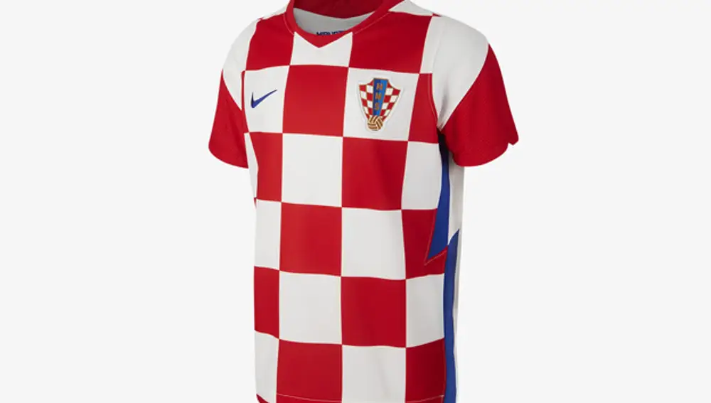 Camiseta de Croacia como local para la Eurocopa 2020.