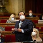 El conseller de Interior de la Generalitat, Joan Ignasi Elena, en el pleno del Parlament del 2 de junio de 2021.DAVID ZORRAKINO - EUROPA PRESS02/06/2021
