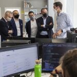 El rector de la Universidad de Salamanca, Ricardo Rivero, y el presidente de Diputación de Zamora, Francisco José Requejo, visitan el Parque Científico de la Usal, ubicado en el Campus de Villamayor