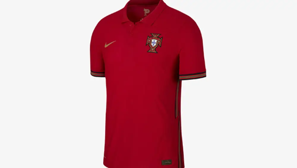 Camiseta de Portugal como local para la Eurocopa 2020.