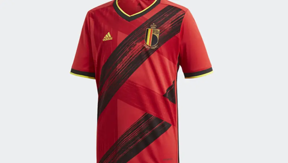 Camiseta de Bélgica como local para la Eurocopa 2020.