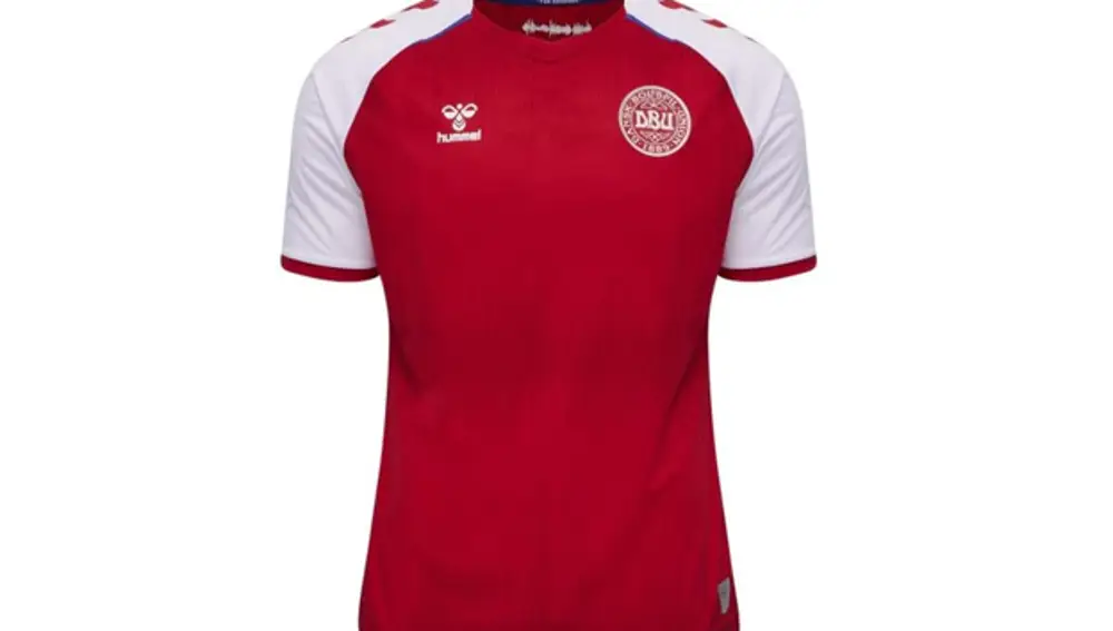 Camiseta de Dinamarca como local para la Eurocopa 2020.