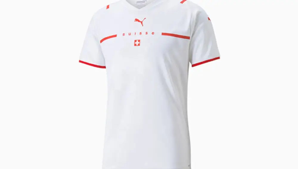 Segunda camiseta de Suiza para la Eurocopa 2020.