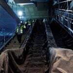 Vista de las obras de remodelación de la estación de Metro de Gran Vía.