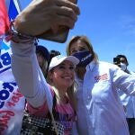 La candidata al Gobierno del estado de Chihuahua por el Partido Acción Nacional (PAN), Maru Campos