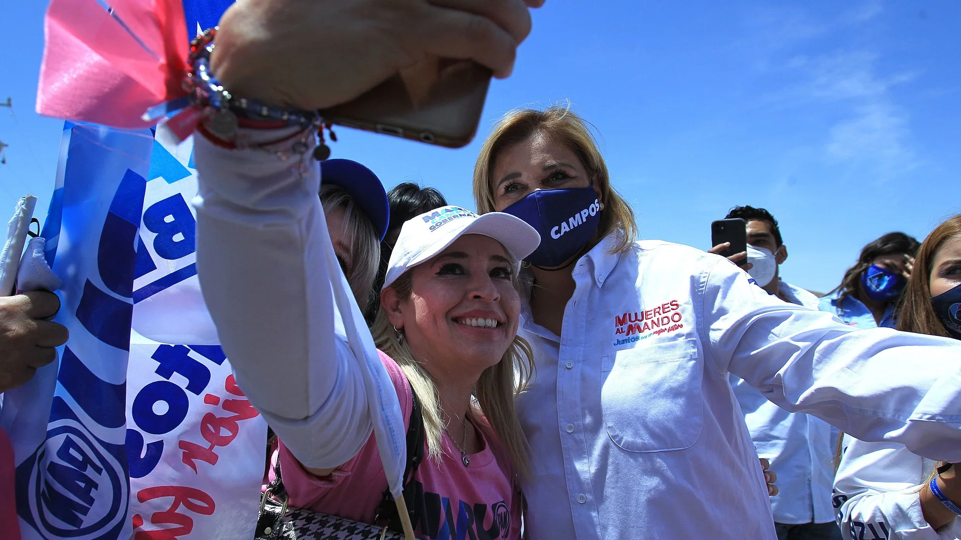 La candidata al Gobierno del estado de Chihuahua por el Partido Acción Nacional (PAN), Maru Campos