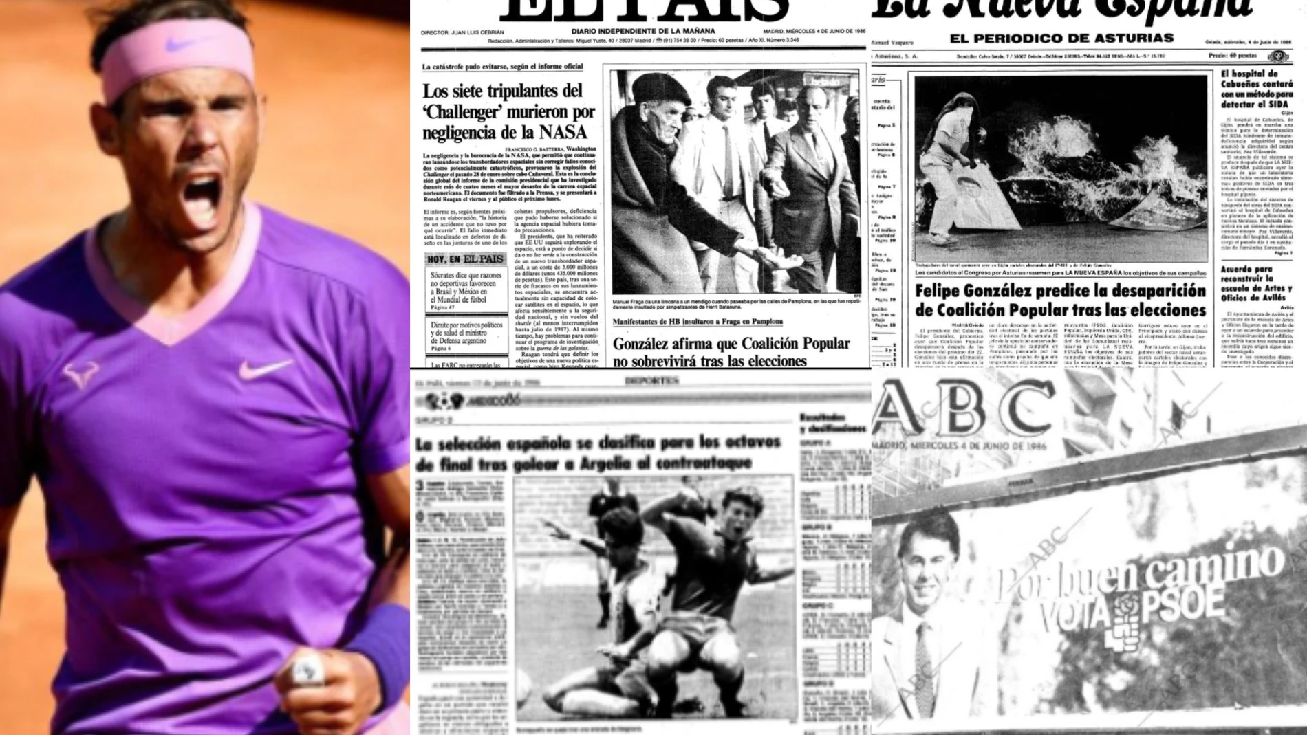 El año y el día en que nació Nadal