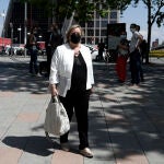 La exsenadora de Podemos Celia Cánovas a su llegada a los Juzgados de Plaza Castilla para declarar como testigo en el caso "Neurona", el pasado 3 de junio