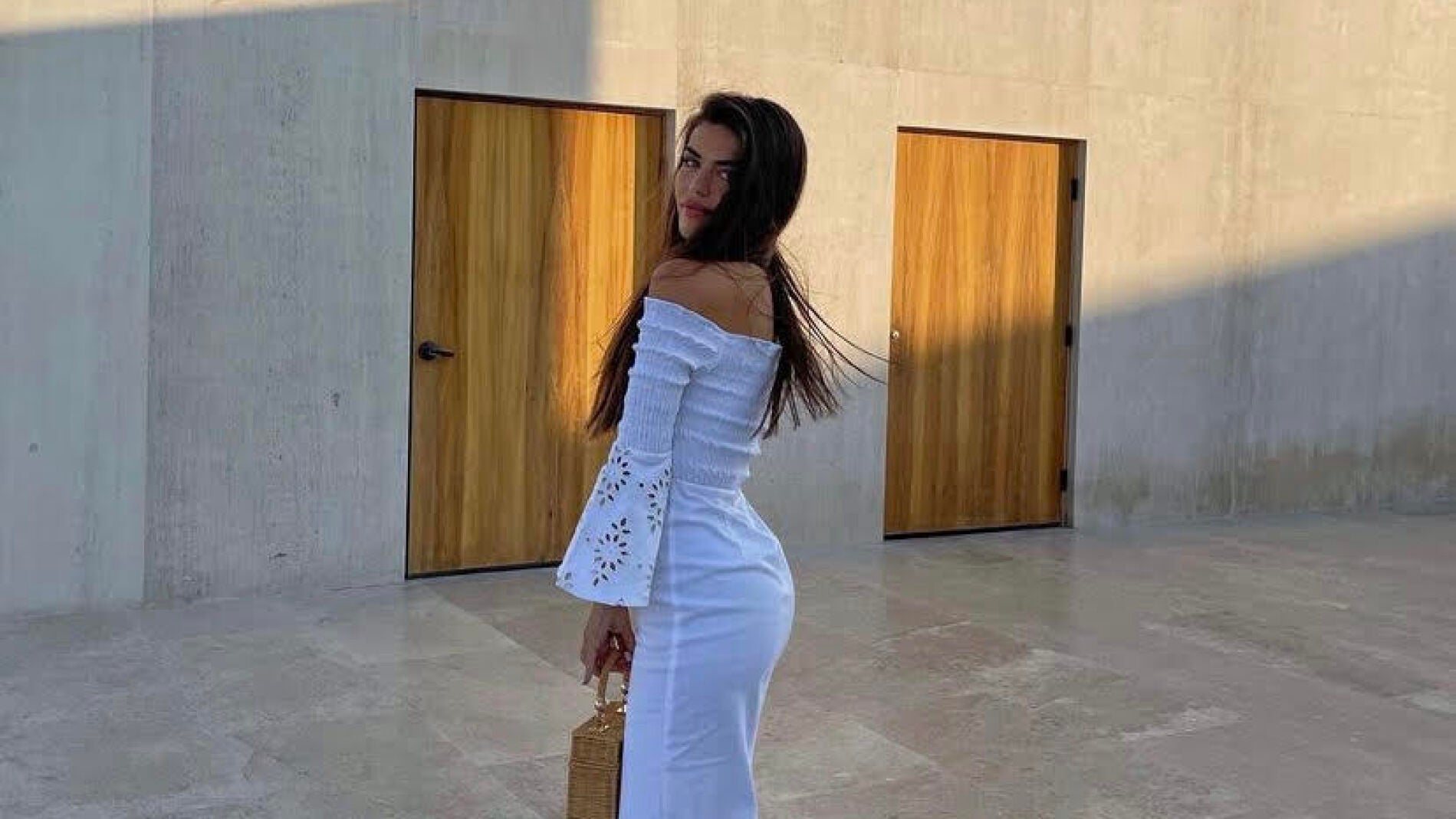 Uterque vestido online blanco