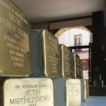 Detalle de la exposición con el nombre de los sorianos deportados