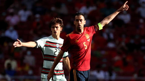 Sergio Busquets con la Selección.
