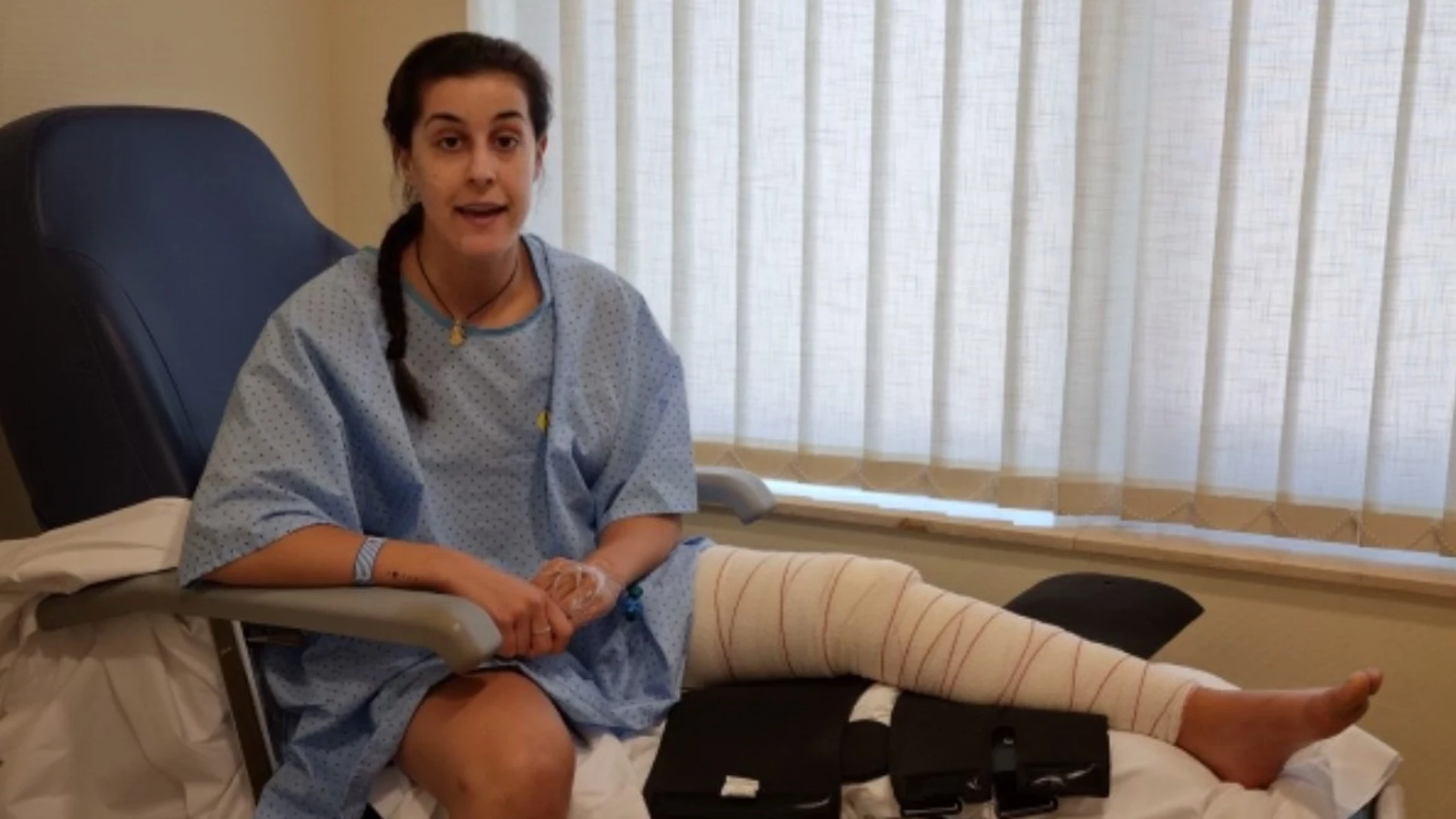 Carolina Marín, tras su operación de rodilla