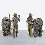 Realizada en bronce, esta escultura, titulada «Lion women of asit mayor», se incluye entre las 80 piezas de la exposición que acoge la Galleria Borghese