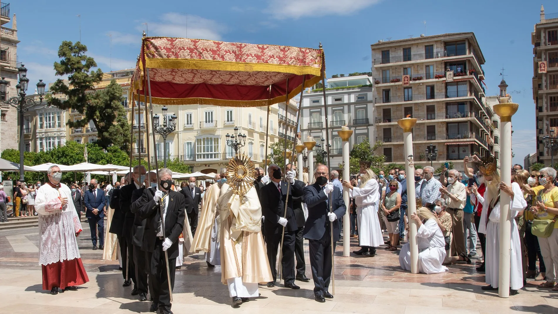 Una procesión del Corpus Cristi en 2021