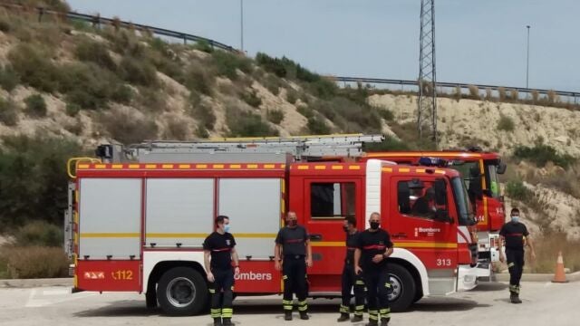 Un camión de bomberos del consorcio provincial