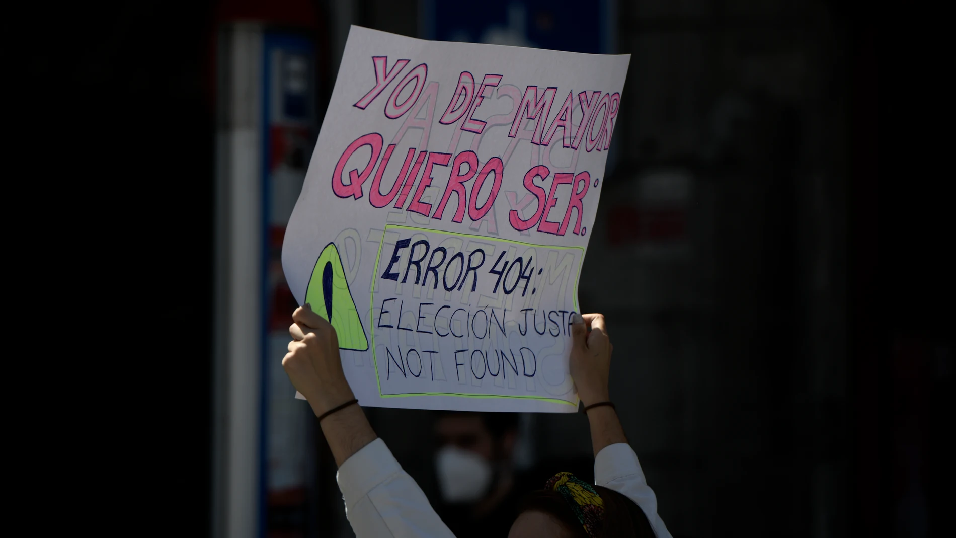 Imagen de la manifestación del pasado día 8 contra la elección telemática de las plazas MIR