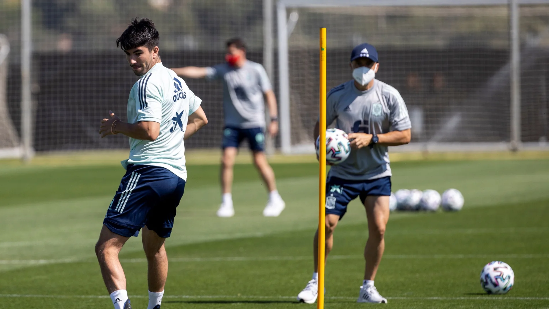 Entrenamiento de la selección española