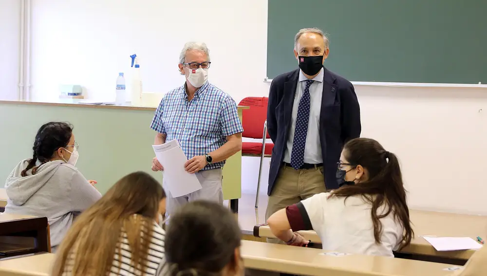 Primera jornada de la prueba de Evaluación de Bachillerato para el acceso a la Universidad (EBAU), en Valladolid