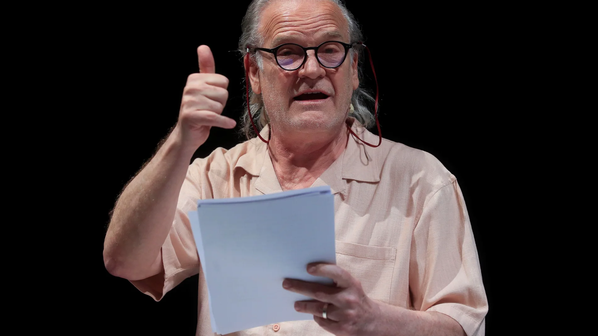 El director de la Compañía Nacional de Teatro Clásico, Lluís Homar, durante la presentacion de la nueva temporada