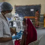 Vacunación contra la Covid-19 en Hyderabad, India