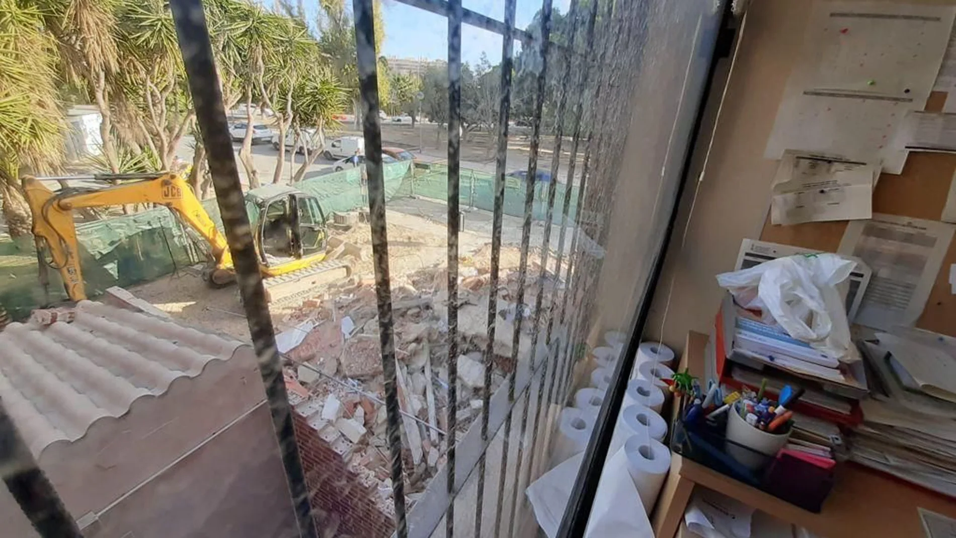 Imagen de las obras en el centro de salud de San Juan de Alicante