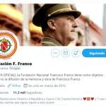 Cuenta oficial de Twitter de la Fundación Franco