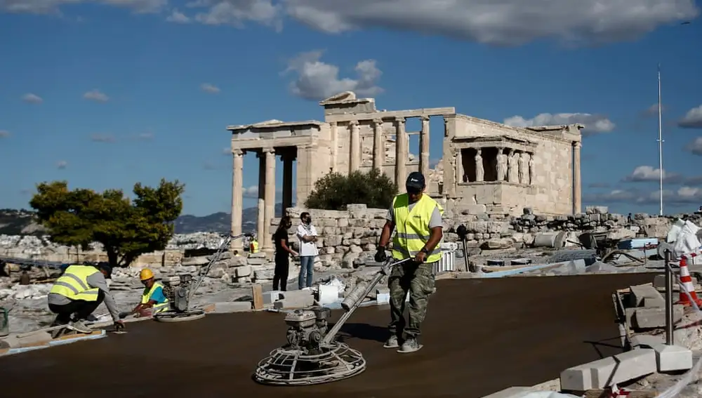 Obras de renovación y adaptación de la Acrópolis de Atenas